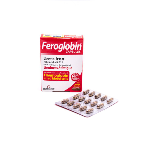 کپسول فروگلوبین ب 12 ویتابیوتیکس VITABIOTICS Feroglobin