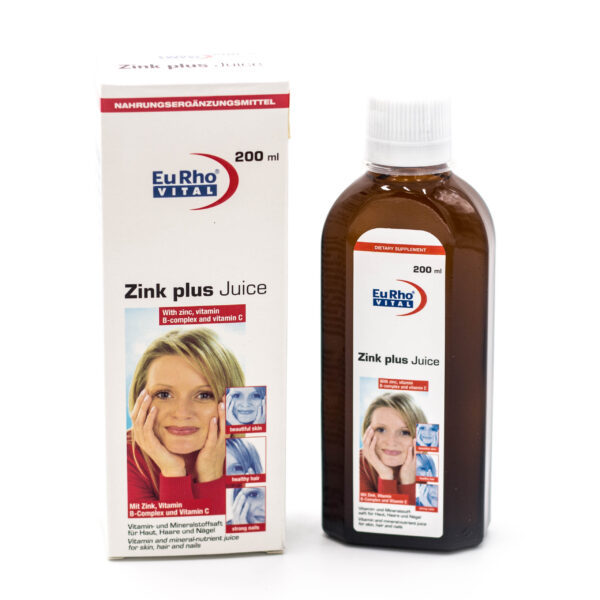 شربت زینک پلاس یوروویتال Zinc Plus Juice