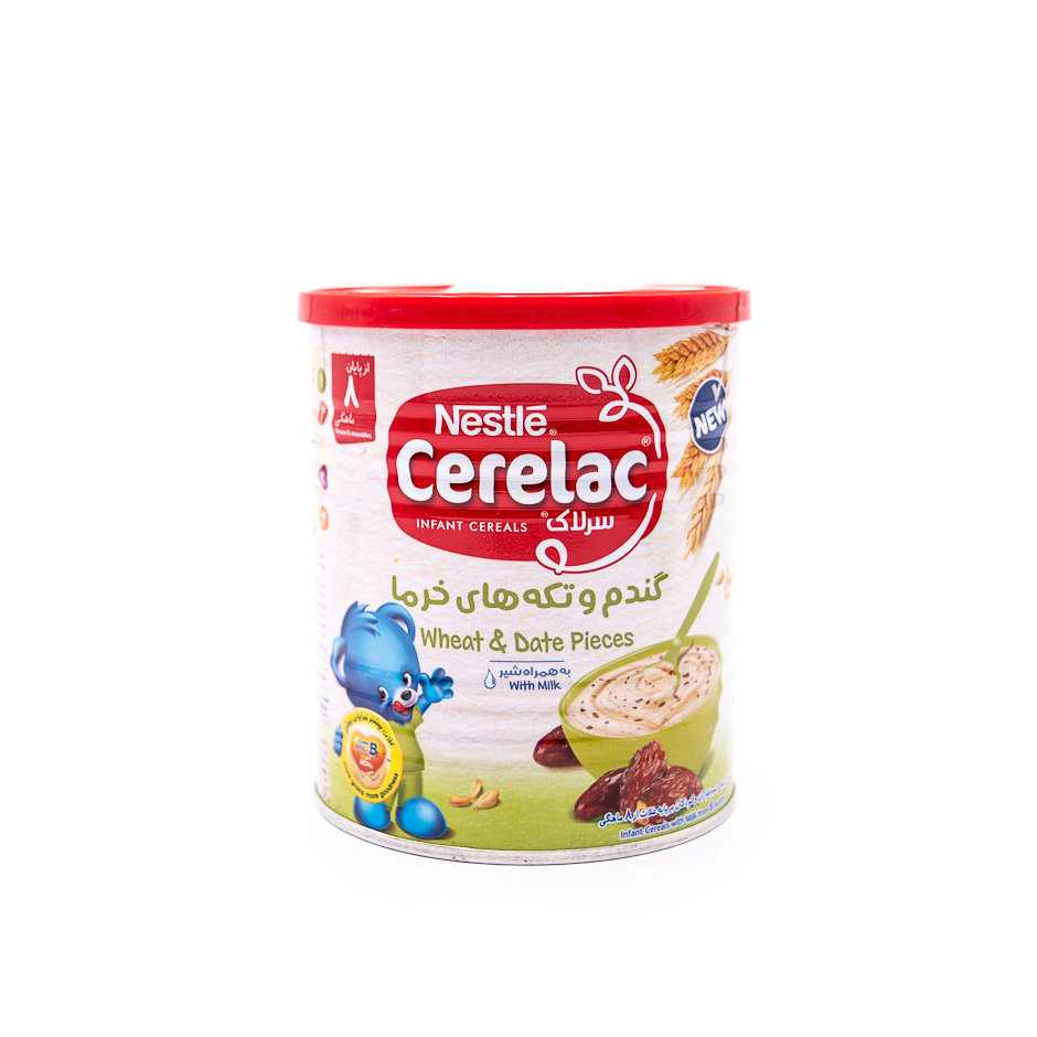 سرلاک گندم و خرما به همراه شیر نستله Nestle Cerelac