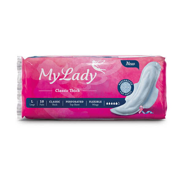 نوار بهداشتی کلاسیک صورتی مای لیدی My Lady Sanitary Pads