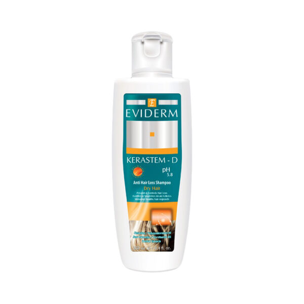 شامپو تقویت کننده موهای خشک کراستم دی Eviderm KERASTEM-D Shampoo