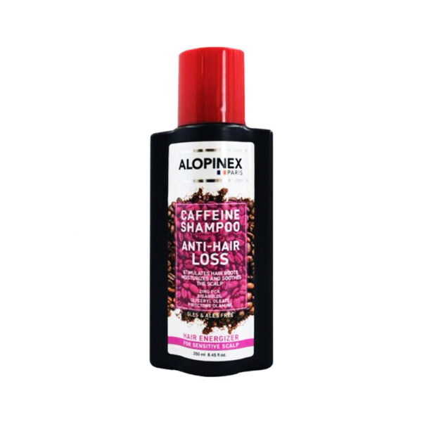 شامپو ملایم کافئین تقویت کننده مو مناسب پوست سر حساس آلوپینکس ALOPINEX