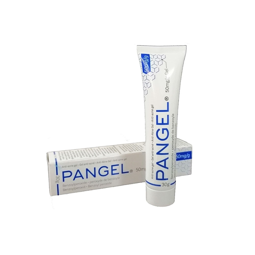 ژل موضعی ضد جوش بنزوئیل پروکساید پانژل ۵ درصد پانوک شیمی PANGEL Benzoyl peroxide 5 % Anti-Acne Gel