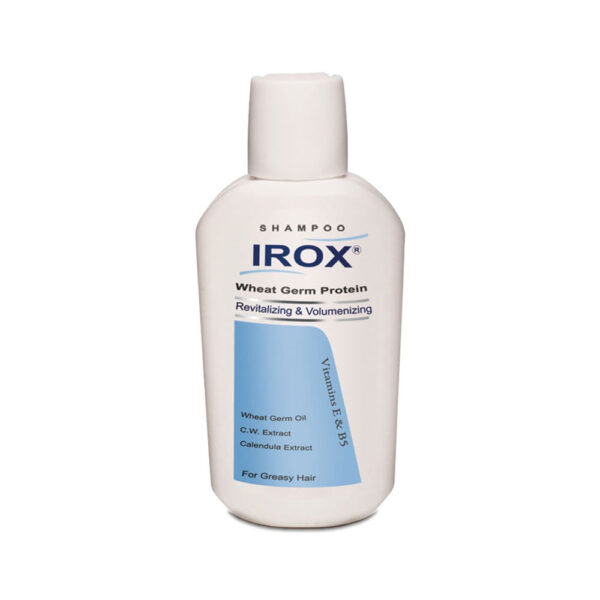 شامپو پروتئین جوانه گندم ایروکس مناسب مو های چرب و نازک IROX