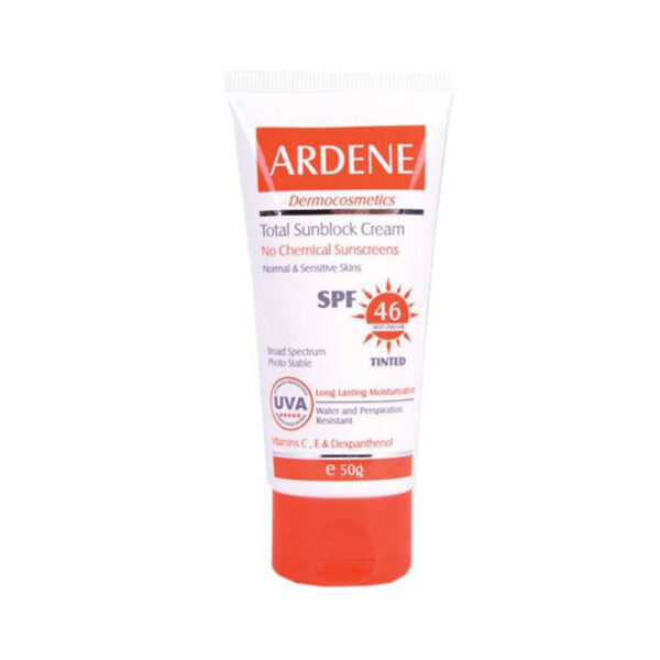 ضد آفتاب فیزیکال فاقد جاذب های شیمیایی رنگی SPF46 آردن ARDENE