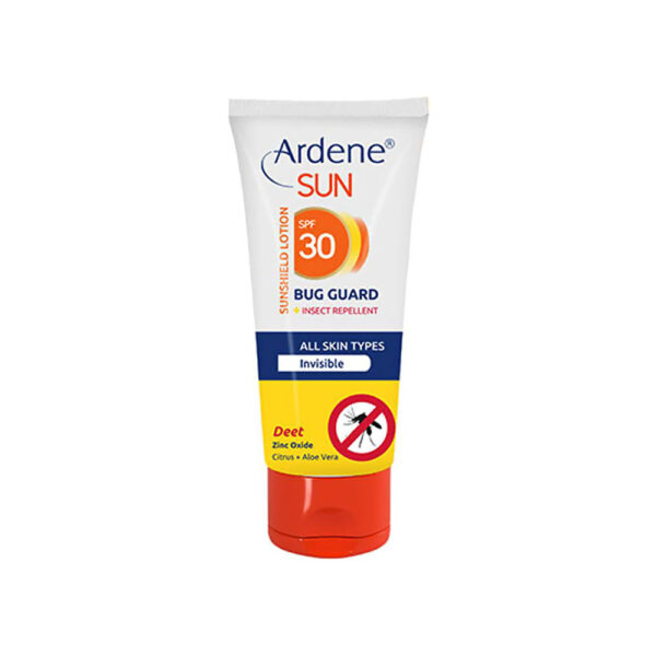 لوسیون ضد آفتاب بی رنگ SPF30 با خاصیت دافع حشرات آردن ARDENE