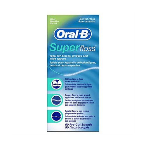 نخ دندان رشته ای سوپر فلاس اورال-بی مخصوص براکت و بریج Oral-B