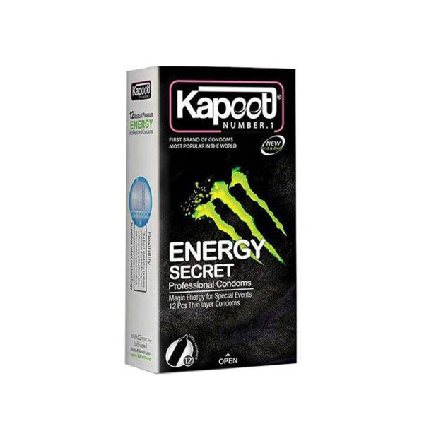 کاندوم انرژی زا کاپوت (بسته 12 عددی) Kapoot ENERGY Secret