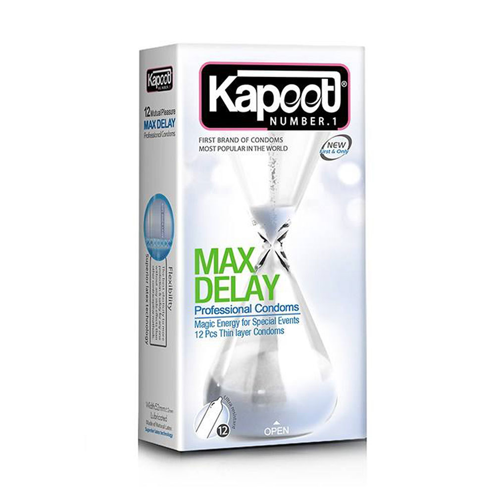 کاندوم فوق العاده تاخیری کاپوت (بسته 12 عددی) Kapoot MAX Delay