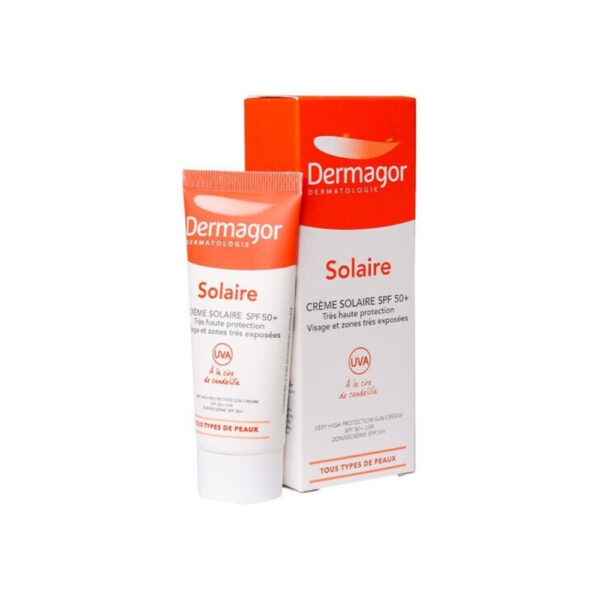 ضد آفتاب بی رنگ SPF50 درماگور مناسب انواع پوست Dermagor